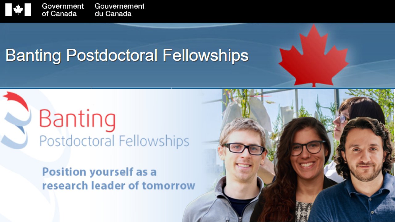 Banting Postdoctoral Fellowships in Canada, Canadian Institutes