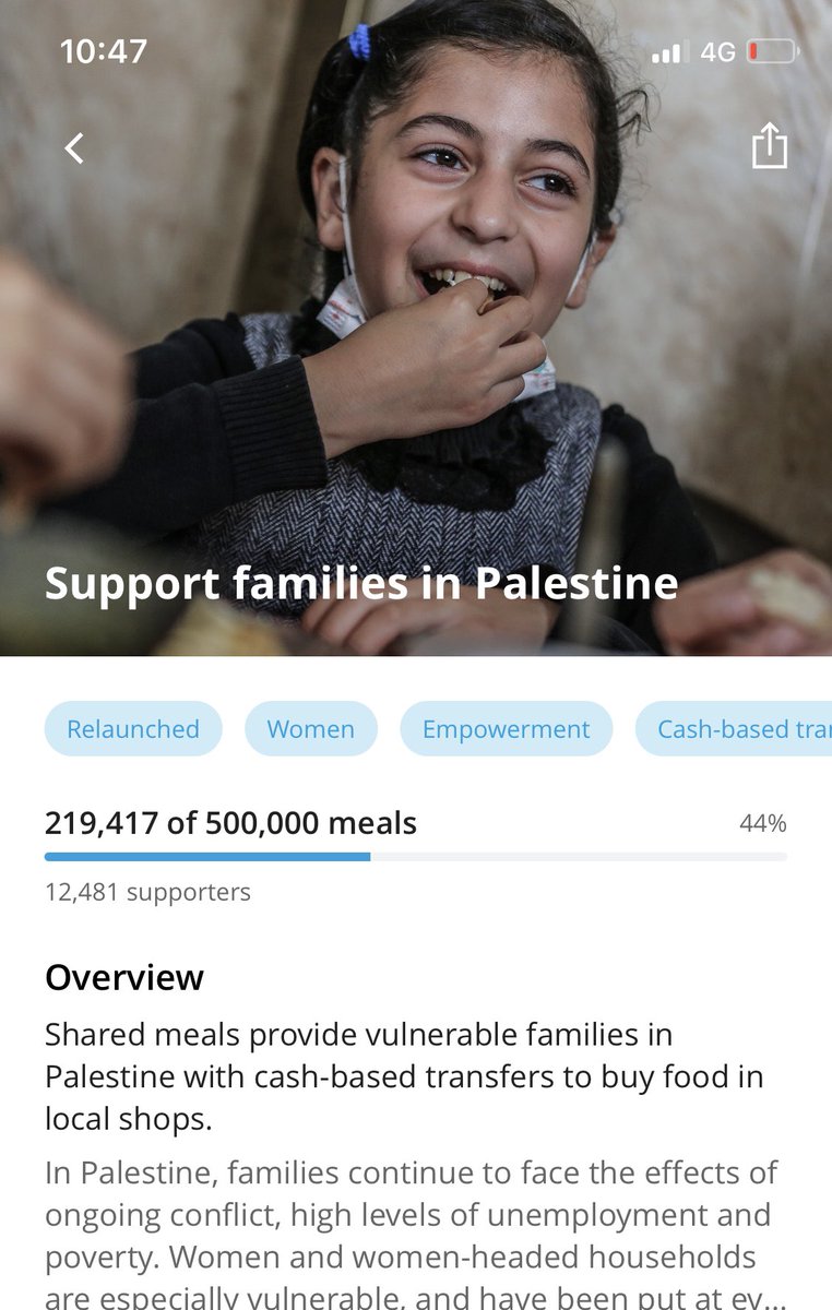 A reminder that you can please donate here to provide meals to the struggling palestinian families. One meal costs less than a dollar

🔗：sharethemeal.org