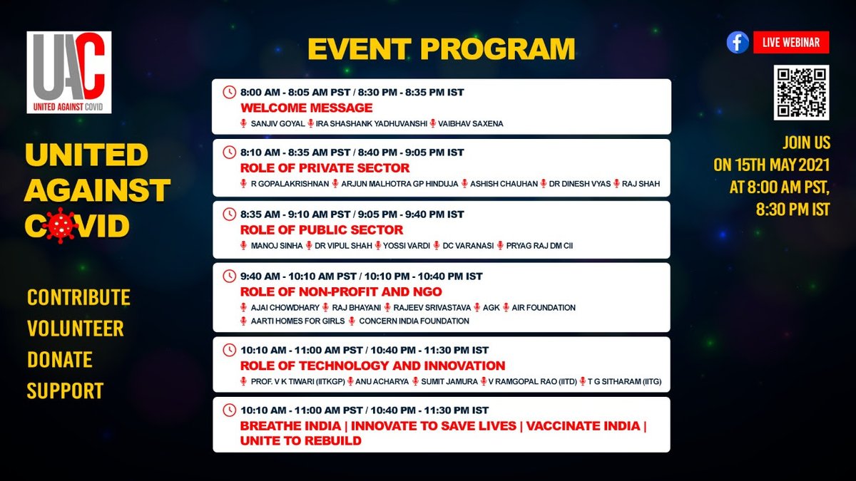Tune into #UnitedAgainstCovid,  Global Virtual Summit to listen to industry leaders share their insights on how we can leverage our resources for optimum impact.

 Live-streaming now on Facebook and Twitter! 

https://t.co/CdxhgcWuyS
https://t.co/Nt47DYFlWE https://t.co/Rtvra2DZ4w