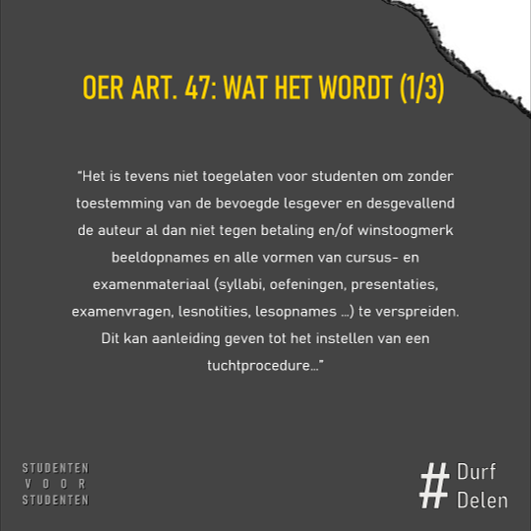FEA_FRiS's tweet photo. Wat is er juist beslist geweest? 
Vanaf volgend academiejaar mogen oud examenvragen niet meer gedeeld worden worden tussen studenten. Dit zonder enige steun van studenten? https://t.co/jlBkTMLtj1
#DurfDelen #UGent @rvdwalle @ugent https://t.co/qRCWYvaf45
