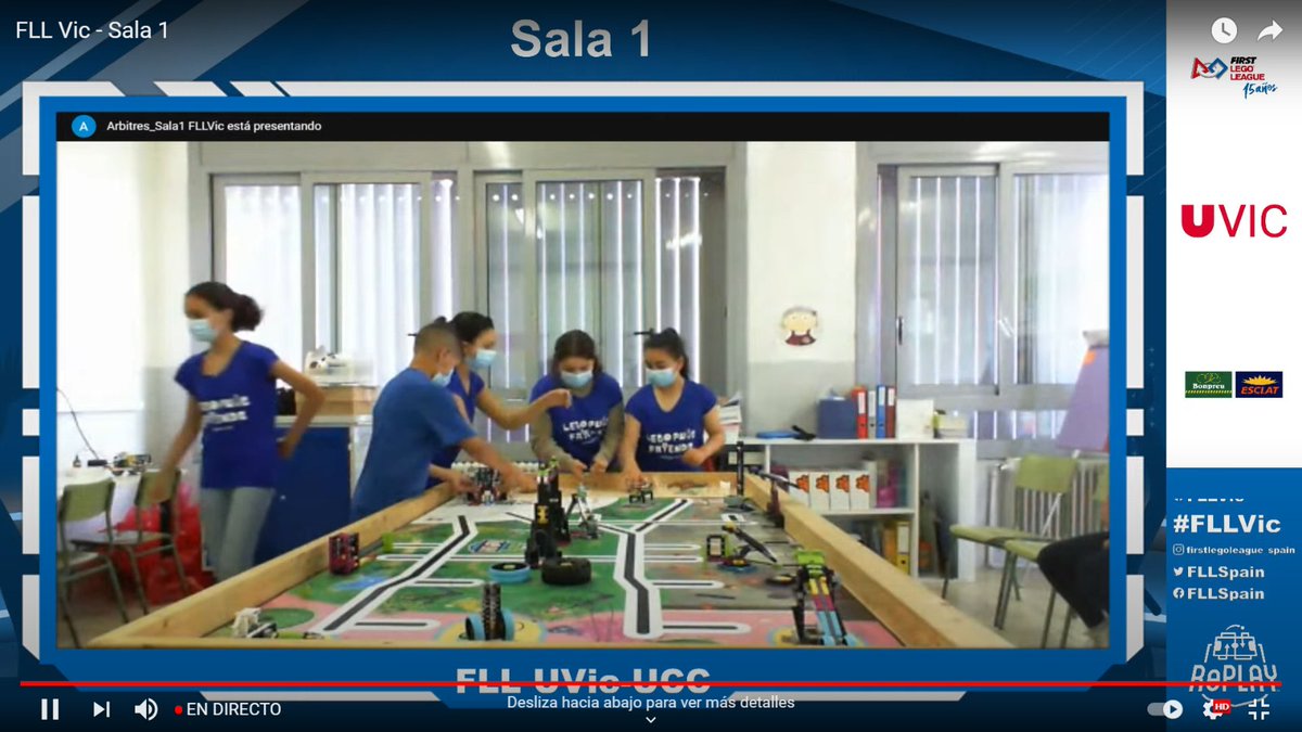 UVic_FCTE's tweet photo. 23 equips participen a la competició de la #fllvic en un nou format. @uvic_ucc @UVicLife @FLLSpain https://t.co/sP42NF6aMO