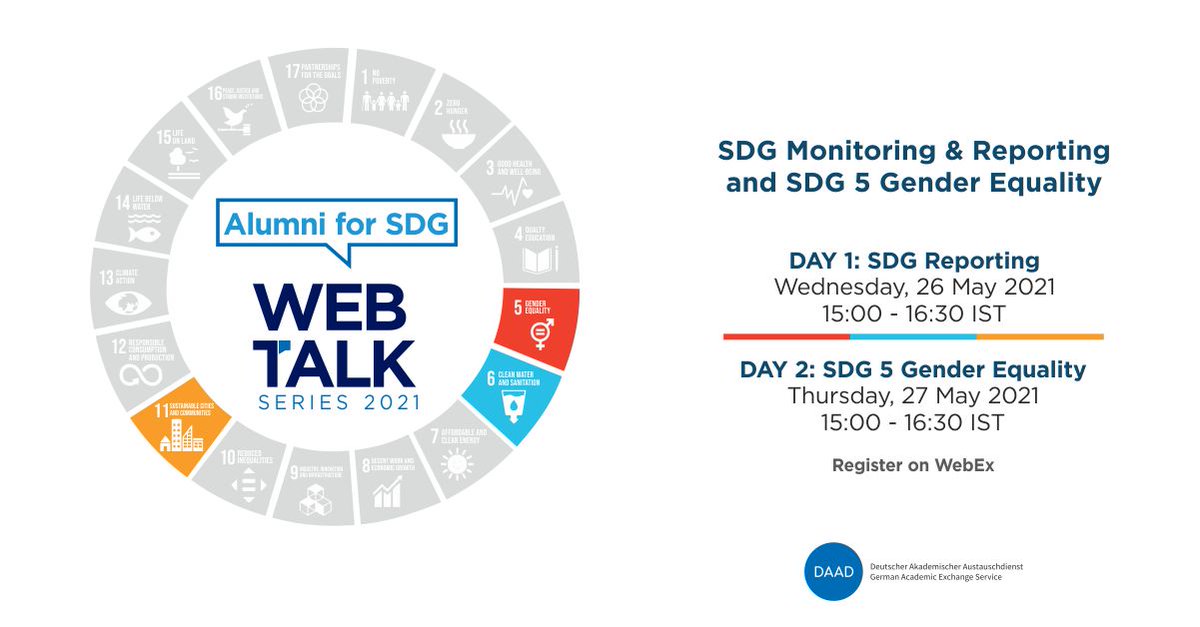 DAAD India (@daadindia) on Twitter photo Get on board the Alumni for SDGs: Register now!
daad.in/en/alumni-serv…
<a href="/UN_SDG/">UN Sustainable Development Group 🇺🇳</a> <a href="/GermanyinIndia/">German Embassy India</a> <a href="/DWIH_NewDelhi/">DWIH New Delhi</a>
#daadalumni #SDG #sustainability #GlobalGoals #AlumniforSDG #alumnisouthasia Get on board the Alumni for SDGs: Register now!
daad.in/en/alumni-serv…
<a href="/UN_SDG/">UN Sustainable Development Group 🇺🇳</a> <a href="/GermanyinIndia/">German Embassy India</a> <a href="/DWIH_NewDelhi/">DWIH New Delhi</a>
#daadalumni #SDG #sustainability #GlobalGoals #AlumniforSDG #alumnisouthasia