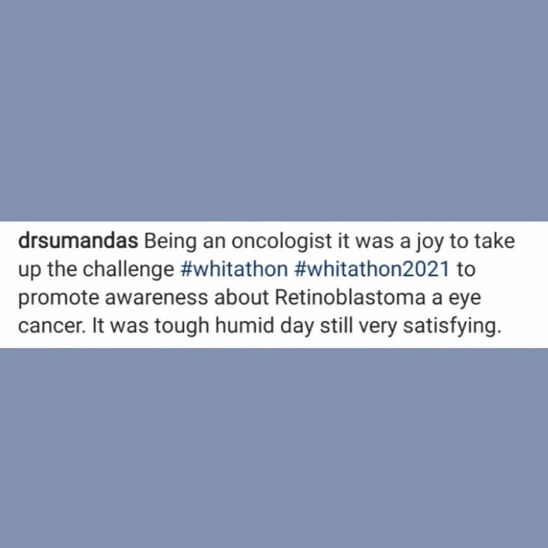 lvpeiwhitathon's tweet photo. 🙏We thank Dr Suman Das and all our supporters and participants for once again backing us with their support #Whitathon. 

👉 Always remember, white ⚪ reflex in a child's eye can be a sign of #retinoblastoma🎗️

👉 Early diagnosis can save both; the vision and life of the child https://t.co/AjMmIzpu2y
