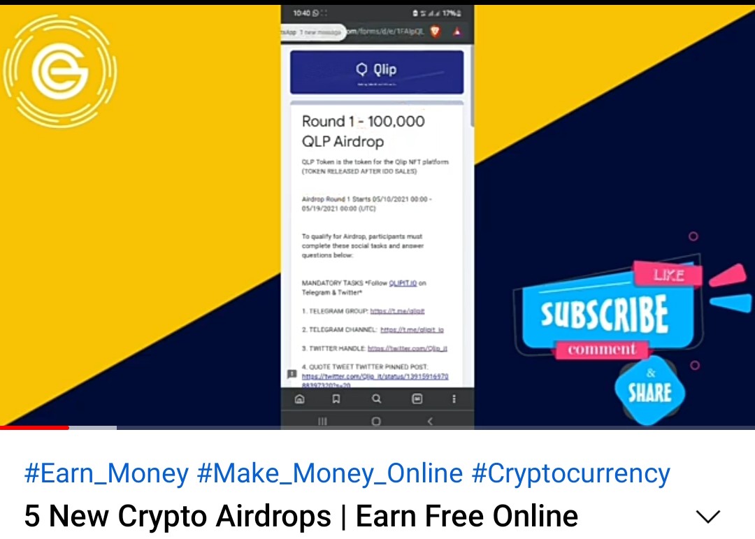 Qlip_it's tweet photo. If you know these YouTube Crypto influencers, tag them and help us tell them🥳

🚀✨THANK YOU✨🚀

We didn't ask for the help, but they went ahead and supported🤗

Thank you 🙂

$QLP #qlip #nft #NFTartist #nftcollector #nftdrops #NFTcollectibles #NFTartwork #NFTCommunity #BSCGem https://t.co/PeE5nDtQzm