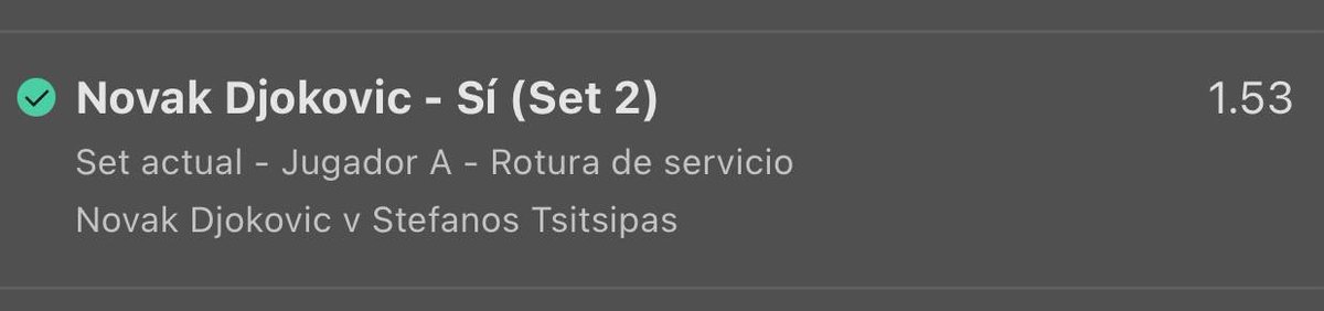 ✅ Novak Djokovic rompe Segundo set 

Lo dije ayer, para ganar a Nole tienes que ganarle dos o tres veces en el mismo partido porque tiene más vidas que un gato 🐈‍⬛ 

❤️ MG si me seguiste 
#Tsitsipas #Djokovic #ATPRome #VamosRafa #Federer #Rublev
