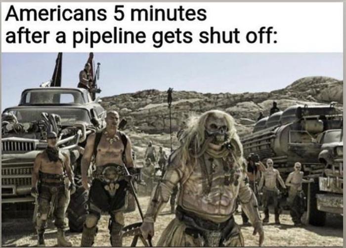 dolphin2's tweet image. I weep for the future.

#PipeLine 
#PipeLineCyberAttack 
#America #USA #Gasoline  #GASOLINESHORTAGE  #Panic #lemmings #petrol