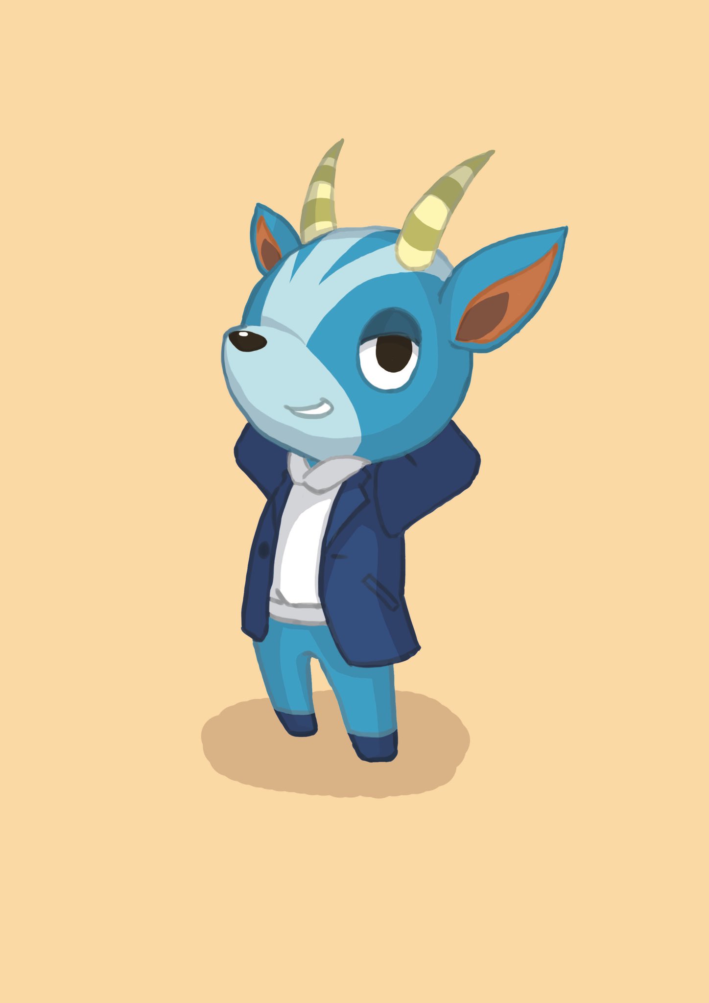 Yu Kamisawa あつ森イラスト ブルースを描きました あつ森 ブルース どうぶつの森 Acnh イラスト T Co A3ktdskv Twitter