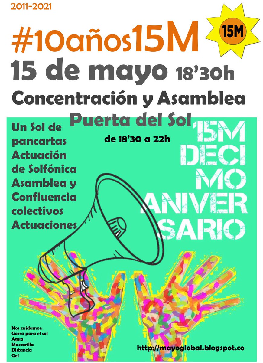 EspacioComun15M's tweet photo. Democracia no es votar cada cuatro años. Porque queremos decidirlo todo hay que organizarse en redes y asambleas y confluir todas las luchas #10años15M hoy #TodasaSol, 18,30h. Más info: https://t.co/OMpxJJ5SQc https://t.co/Fw1Am8br9t