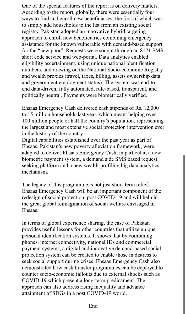 Engr_Naveed111's tweet image. World Bank Recognizes Ehsaas Emergency Cash Program among top 4 social protection interventions globally in terms of people covered.  

More power to Dr. Sania Nishtar
