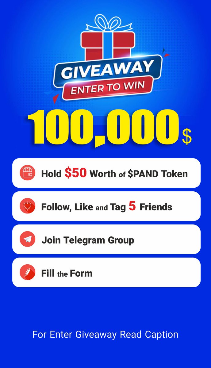 PandFinance's tweet photo. Welcome to Panda Finance Big giveaway!! **100,000$**
How To Participate:
Click Here https://t.co/zAnVmmResF

Terms:
1- Hold at least 50$ worth of PAND
2- Join https://t.co/nByE8R12P2
3- Follow, like and retweet our Twitter post and page + tag 5 friends on giveaway post https://t.co/hAfg9nbKoF