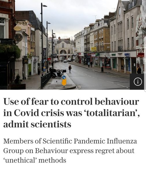 LemmyMcGregor's tweet photo. Follow the science and, well, it says that the usage of fear by the government has been dystopian and totalitarian.
#Plandemic #Scamdemic #Scaredemic
https://t.co/Obf85OXbCZ https://t.co/GKpiRZMvi0