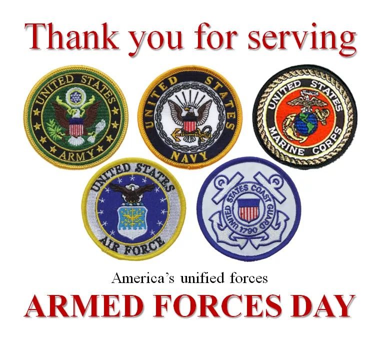 My sincerest thanks to all of the men and women currently serving in our armed forces. 

Thank you for continuing to answer the call for our great nation. #ArmedForcesDay