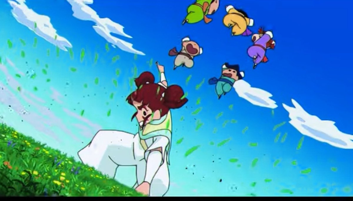 レッドキング Nowplaying ジェンカ 映画 クレヨンしんちゃん爆盛 カンフーボーイズ 挿入歌 悪の黒幕を倒し一件落着と思われたが ぷにぷに拳を修得したタマ ランが正義の暴走を始める 彼女を止める為の手段とは 本編映像 T Co