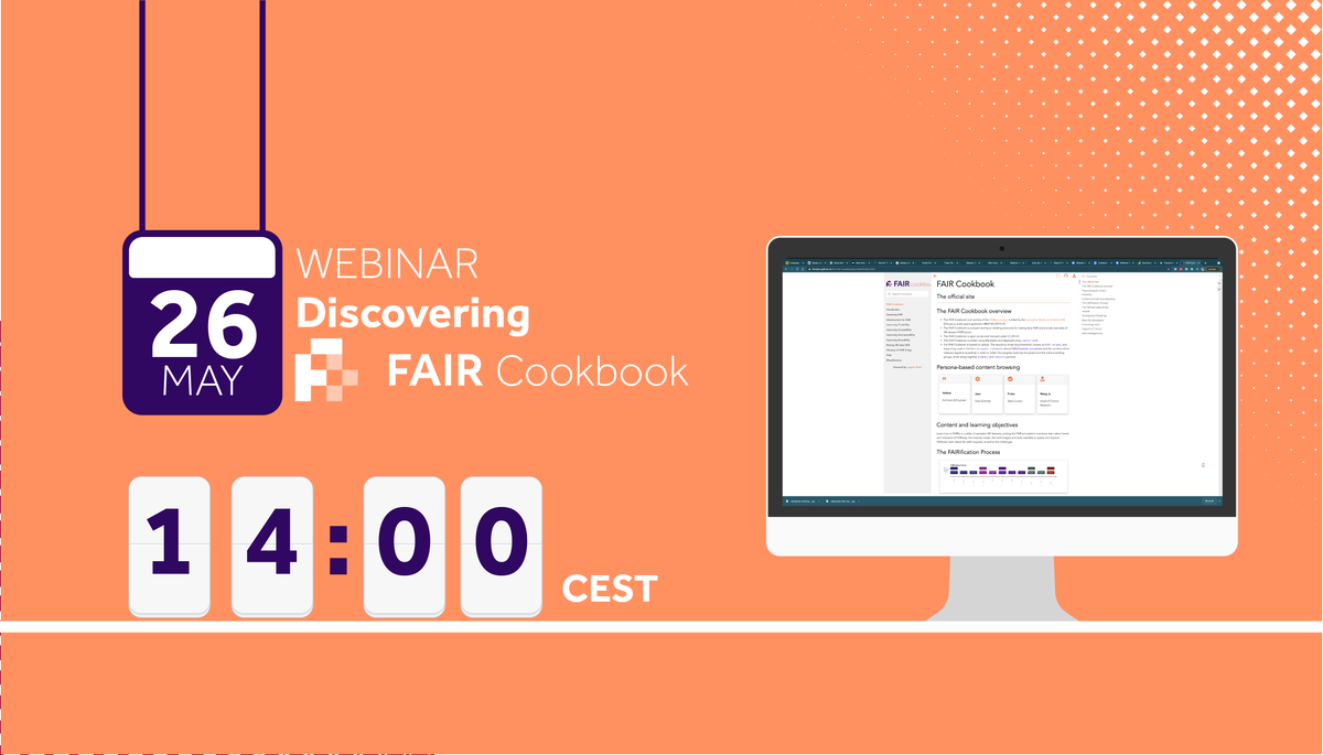 ELIXIREurope's tweet image. 🚨Haven&apos;t you registered yet for the upcoming @FAIRplus_eu webinar? Advocating #FAIRdata #OpenScience, the project partners have created #FAIRcookbook
Join it and start baking FAIR data with the FAIR recipes!
FAIRplus Webinar. Discovering the FAIR Cookbook ecs.page.link/Co8aC