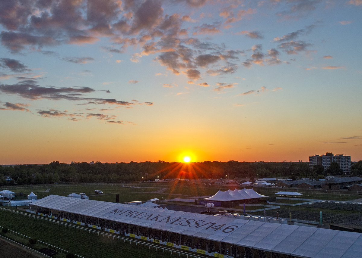 PreaknessStakes's tweet photo. Good morning. Happy #Preakness146 Day! #SecondToNone https://t.co/hR1YMWSKjl