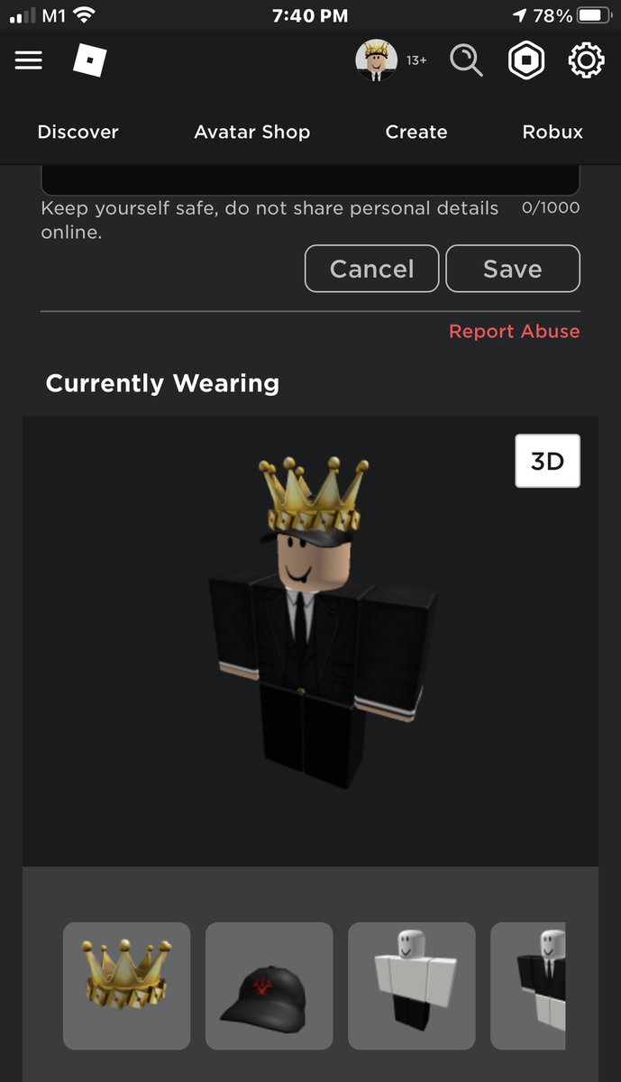 rolemon1's tweet photo. @SharkBloxYT 
I just got a free “Gold Crown of O’s” for no reason... https://t.co/kIb0J5ikC4