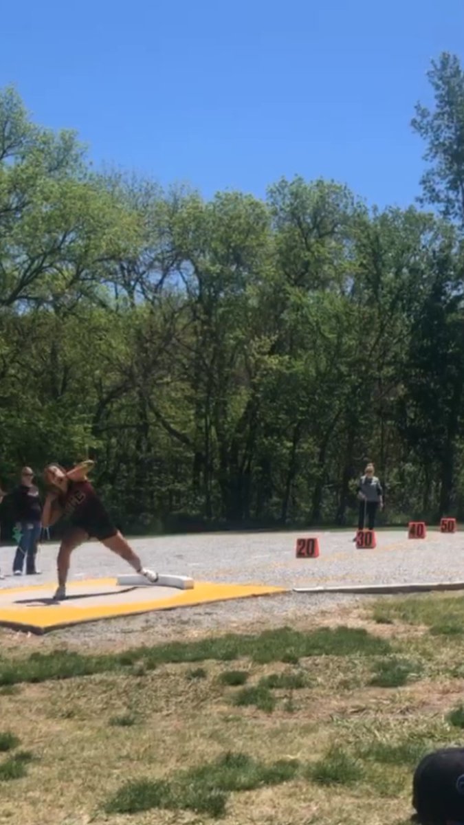 CoachDamme's tweet photo. Jordan Albrecht with a new PR and school record throw of 40’ qualifies for the state meet. #BurkeBound https://t.co/1SuOxYFYf0