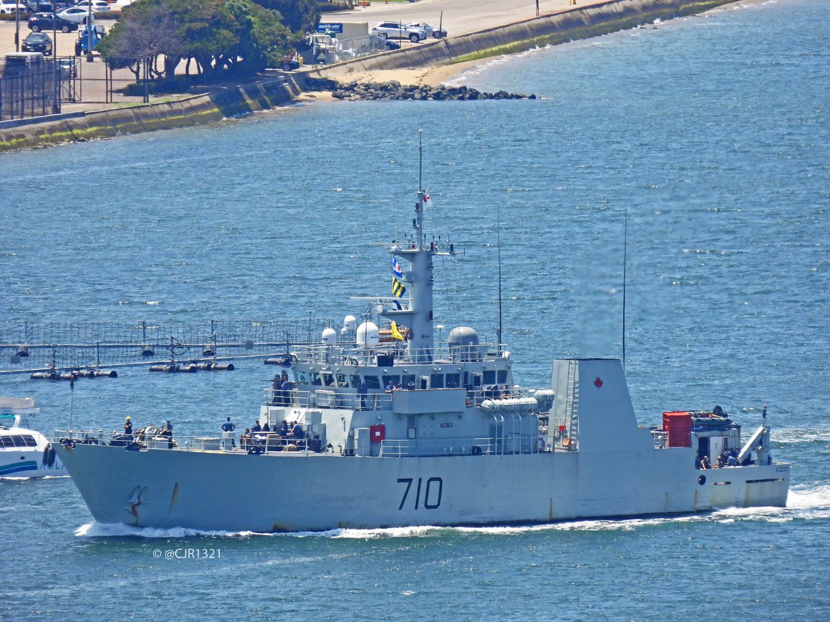WarshipCam's tweet photo. HMCS Brandon (MM 710) Kingston-class coastal defence vessel coming into San Diego - May 14, 2021 #hmcsbrandon #mm710
* photos courtesy of @cjr1321 https://t.co/UjPP8E7qRz
