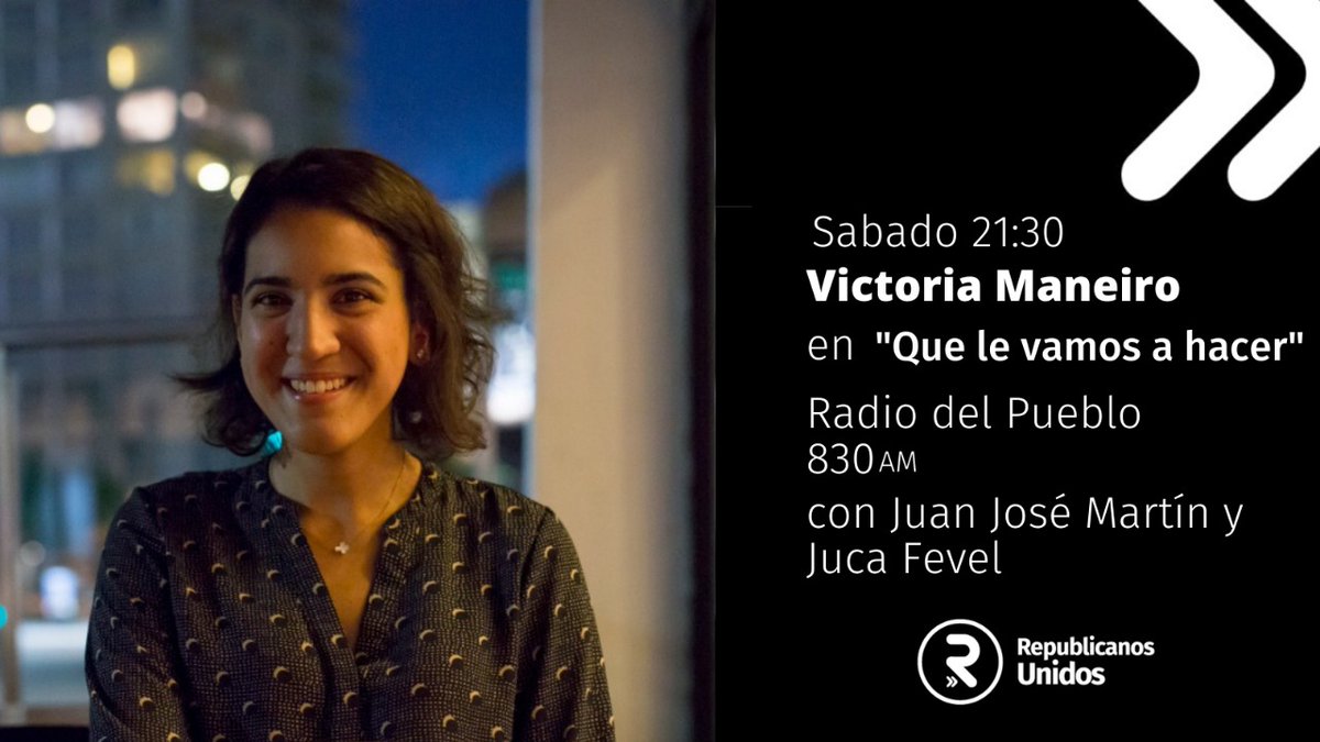 rep_unidosC14's tweet photo. Esta noche nuestra referente @VickyManeiro_  con @JucaFevel y Juan J Martín en "Que le vamos a hacer" Radio del Pueblo 830AM. A no perdérselo!!!!

#RepublicanosUnidos
#LaVerdaderaOposición https://t.co/uLbgmEpHpO