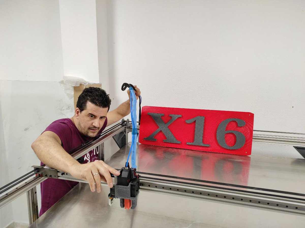 TheMaker3DP's tweet photo. Ready extruder!! Super Volcan 1.4 mm nozzle- BMG https://t.co/R146t8L0eB