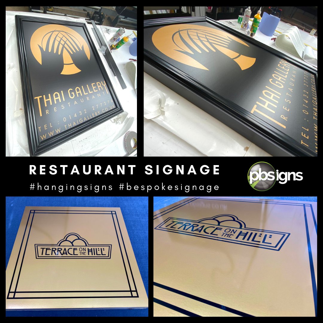 pb_signs's tweet image. This week we've been super busy creating signage for restaurants ahead of reopening on 17th May.  Good luck to all businesses re-opening on Monday ☺️

#restaurantsignage #bespokesignage #qualityquickly #hangingsigns
