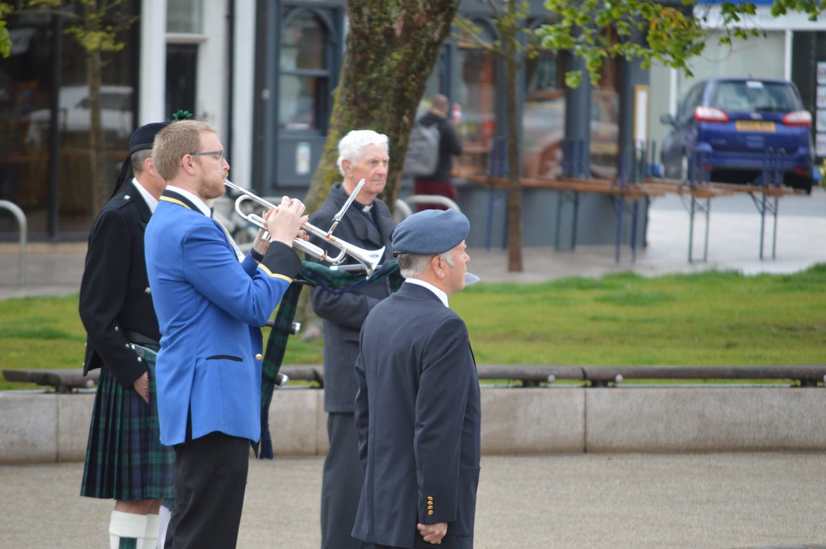 This morning trumpeter Ian Moore performed the Last Post as part of a scaled-down &amp; socially distanced service to commemorate 100 years of <a href="/PoppyLegion/">Royal British Legion</a>.

The band's history with the organisation's Exmouth branch goes back many years &amp; it always an honour to be part of their work.