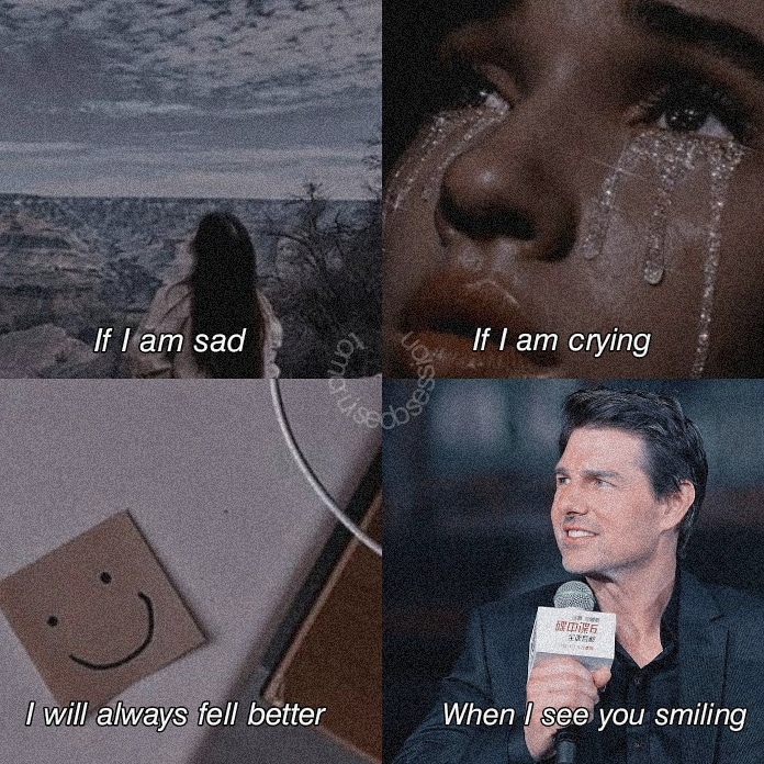 tomlittlecookie's tweet photo. If I am sad, If I am crying, I will always feel* better when I see you smiling 😊💕
#TomCruise #Cruisers https://t.co/2qJIlTcOUE