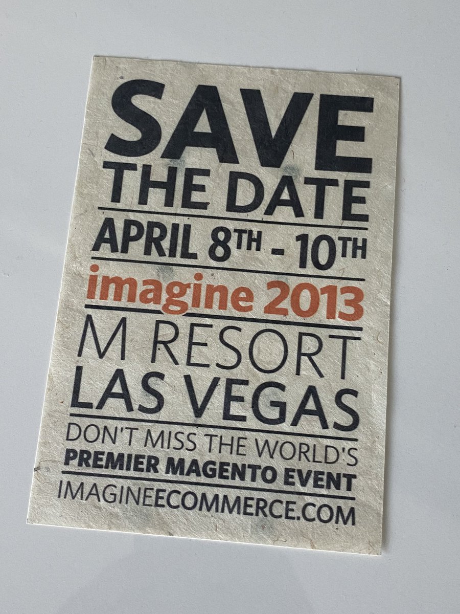 ignacioriesco's tweet image. #magentoimagine good times #Throwback