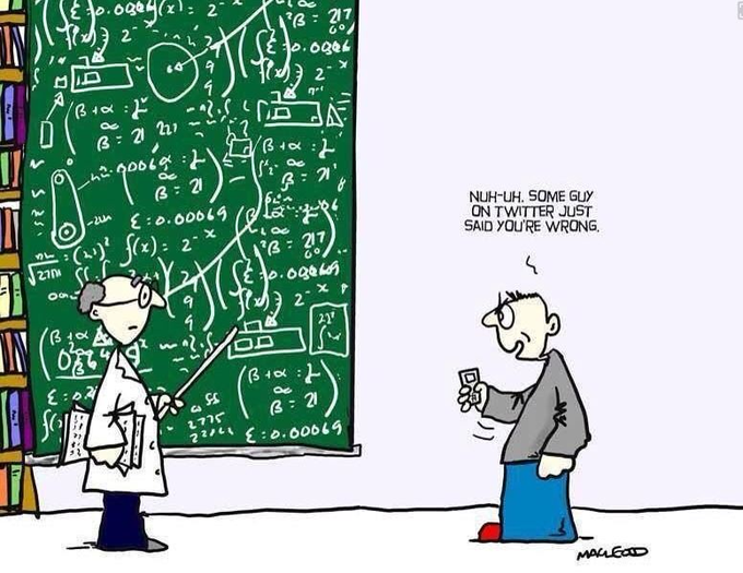 The average climate scientist has gone to university for about ten years.

The average climate denier has done a Google search for about ten minutes.

And then climate deniers declare 👇

#ClimateCrisis #ClimateBrawl #climatechange