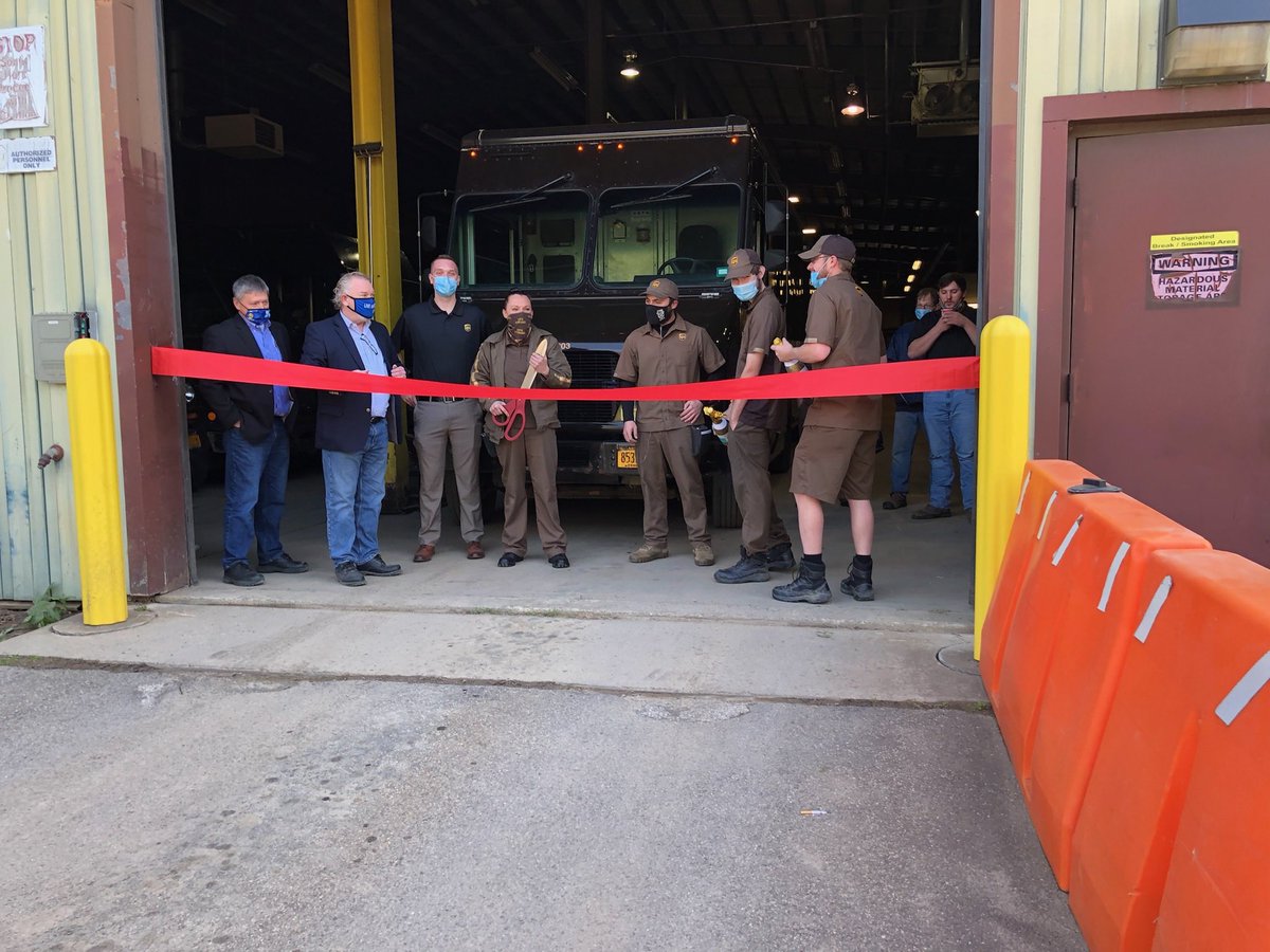 Ribbon cutting in Olean for Saturday ground service