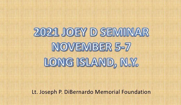 Are you in to the job? Then you don’t want to miss this training event coming November 5-7, 2021. The hands on programs are being brought to you by some of the best in the business! joeydfoundation.org #2021joeydseminar #joeydmemorialfoundation #whossavingyou