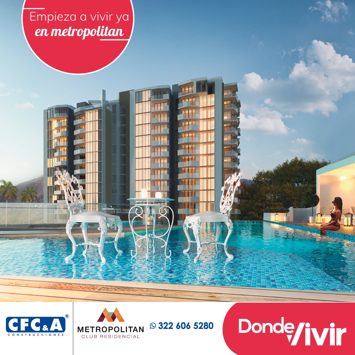 DondeVivirRlda's tweet photo. #DondeVivir |  Metropolitan Club Residencial

Desde 63.28 M2 | 3 habitaciones 🛌 |2 baños 🛁. 

 Apartamentos inspirados en la comodidad de un hotel, con confort y diseño llevados al siguiente nivel, hecho para compartir con los que amas. 🌷

Un proyecto de: @CFCyA https://t.co/EEZ9H24Gpr