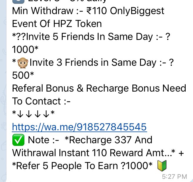 Scam report tweet media