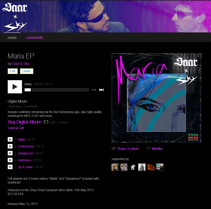 LoganSky's tweet photo. For the 9 year anniversary of the release of the "Maria" EP collaboration with SAAR here's a bunch of FREE download codes:
zemw-cnyb
z8re-xenx
3zlf-e3pq
wypm-3w7t
pk97-x4p7
8nyd-epb5
2dkp-u2df
xh53-bzxn
je75-x6me
7rwf-jgk3
REDEEM https://t.co/KR7tkTWEml
#earlysynthwave #darksynth https://t.co/8i06asA83R