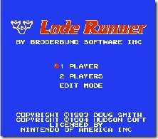 OSGames10's tweet photo. LODE RUNNER(NINTENDINHO)
.
Is a 2D puzzle-platform game, published by Broderbund in 1983.
.
.
#Nostalgia #NostalgiaGames #VideoGame #Emulador #Nes #NESClassicEdition #Nintendo #MiniNintendinho #Game #Jogando #Classico #Anos80 #Anos90 #nintendinho8Bits #LodeRunner #Lode #Runner https://t.co/5NKfMdXAk9