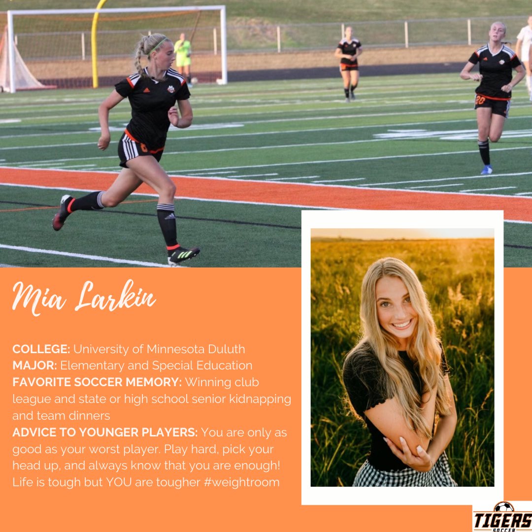 girlssoccer_FHS's tweet photo. This week’s Senior Spotlight is @Mia_larkin8 !!! Mia has been in the program for 4 years and on Varsity for 2. We will no doubt miss her ability to always make us laugh! We love you so much Mia!!🤍 https://t.co/Cp9yTW8VKK