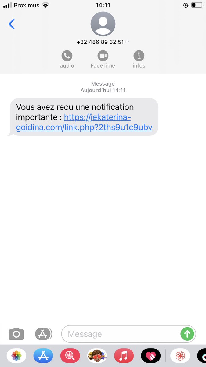 imane_b_'s tweet photo. J’étais contente d’avoir reçu aucune notif de l’arnaque ‘bpost’, mais ils persistent #nouvelletactique #arnaquebpost https://t.co/jnUFn3eGgj