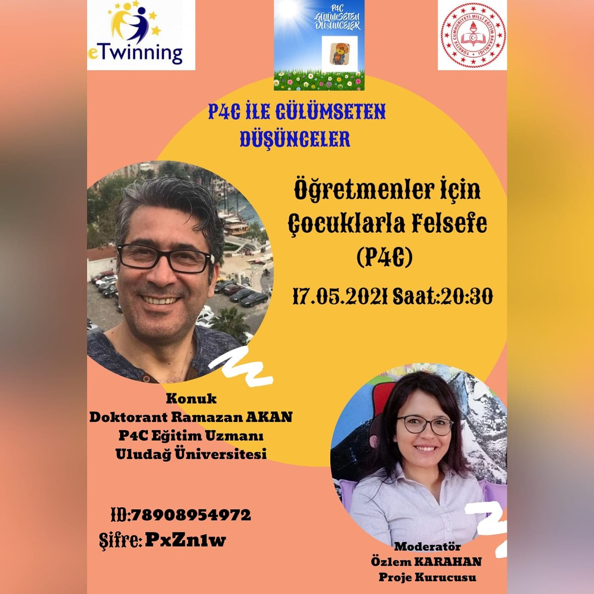 P4C İle Gülümseten Düşünceler Projemizin çok değerli konuğu Ramazan Akan hocamız...