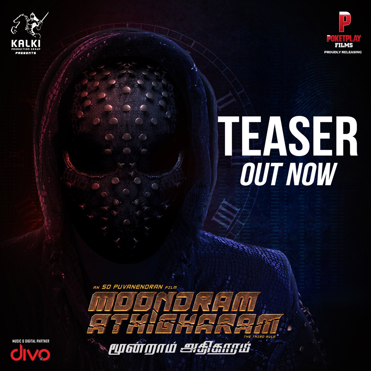 divomovies's tweet photo. Here's the official teaser of #MoondramAthigharam, a crime thriller starring #Haridhass, Produced by #KalkiProductionGroup & Directed by #SDPuvanendran.
Link - https://t.co/EtyNPBLj95
#மூன்றாம்அதிகாரம் @poketplayfilms
#Kalkiproductiongroup #ansdpuvanendranfilm
@divomovies https://t.co/nQ0f52aYDg