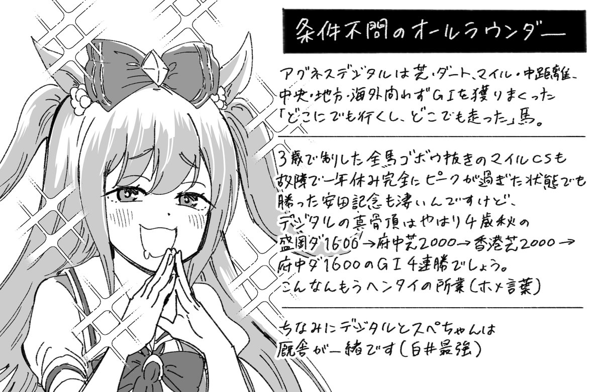 ウマ娘イラスト0515 真の勇者は 戦場を選ばない アグネスデジタル殿の誕生日です Togetter ウマ娘イラスト0515 真の勇者は 戦場を選ばない アグネスデジタル殿の誕生日です Togetter