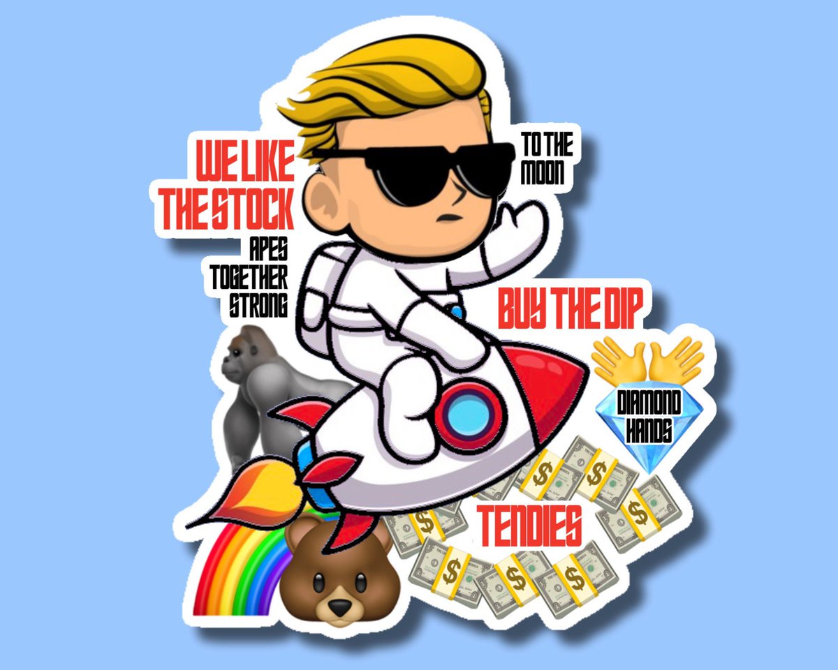 TheArtCorp's tweet photo. Wall Street Bets Sticker. Mega Single Unique Design. 7x6.4cm Sticker. WSB To The Moon! High Quality Gloss Stickers. https://t.co/aPQEeRiMxs
 #etsy #wallstreetbets #stocks #stonks #shares https://t.co/EWW7MvawUd
