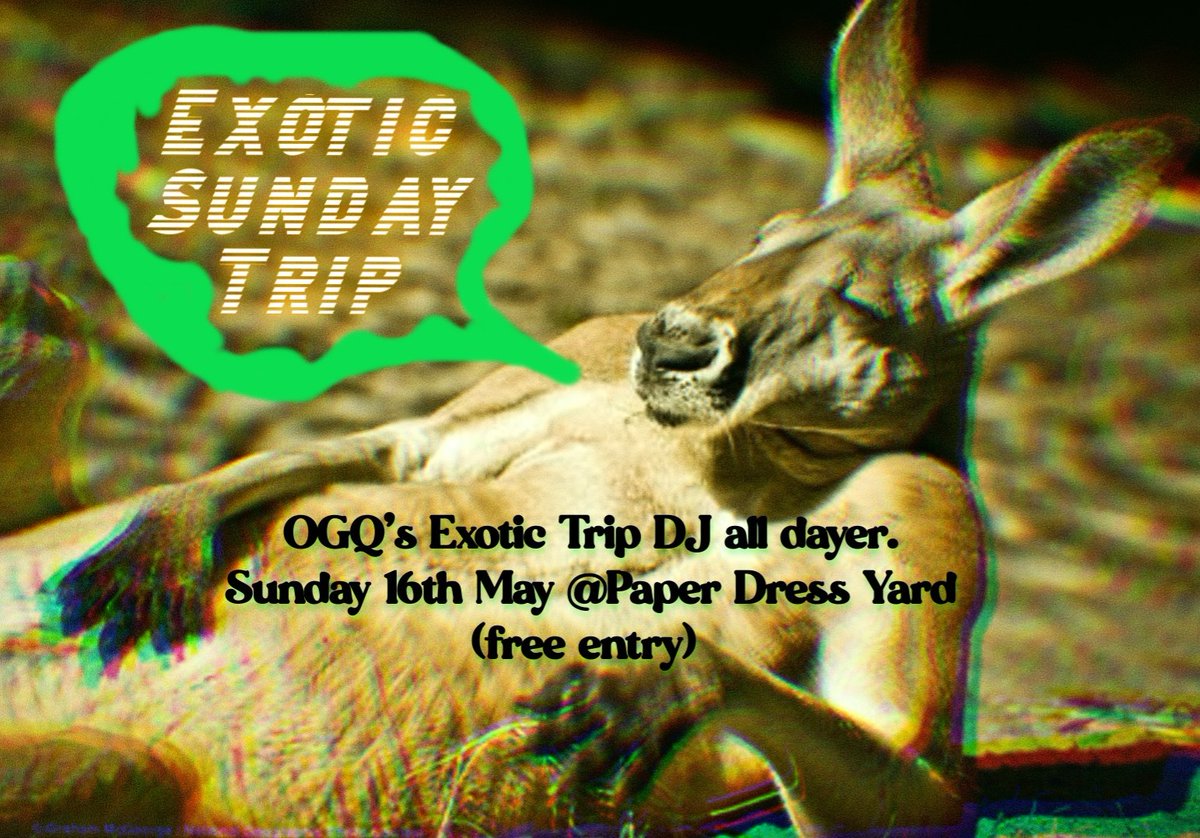 Take an Exotic DJ Trip from the yard <a href="/paperdressed/">Paper Dress Vintage</a>  Simon &amp; Tina (+ guests) playing Exotica, Psych-Surf, Soundtracks, Dub, Odd Instrumentals, Krautrock, AfroBeat, Cumbia, Doowop, twisted Country &amp; more. Lush Vinyl from around the globe!! 
paperdressvintage.co.uk/bookings