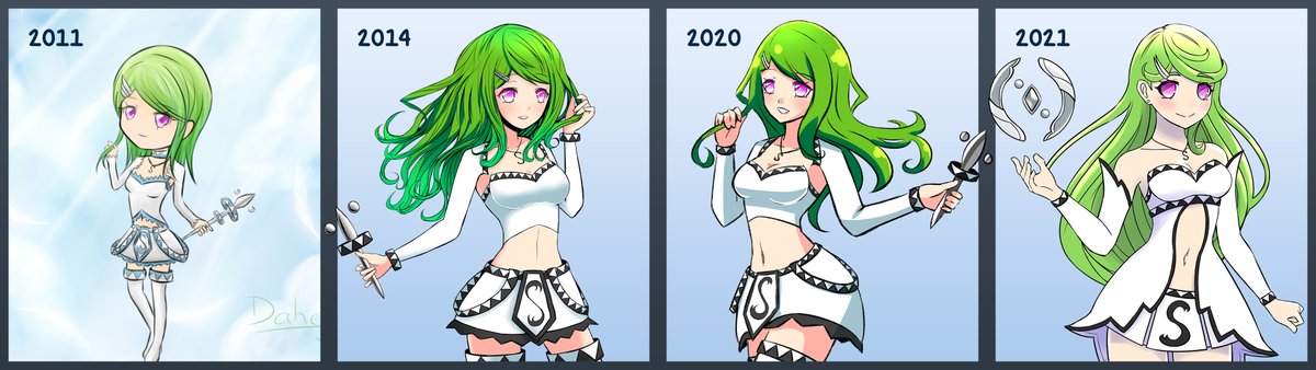 Daheji's tweet photo. Elysée 2011-2021
Style change!
Improved slowly but still improved.
#versionfille #versionparadis https://t.co/j23quYvIJn
