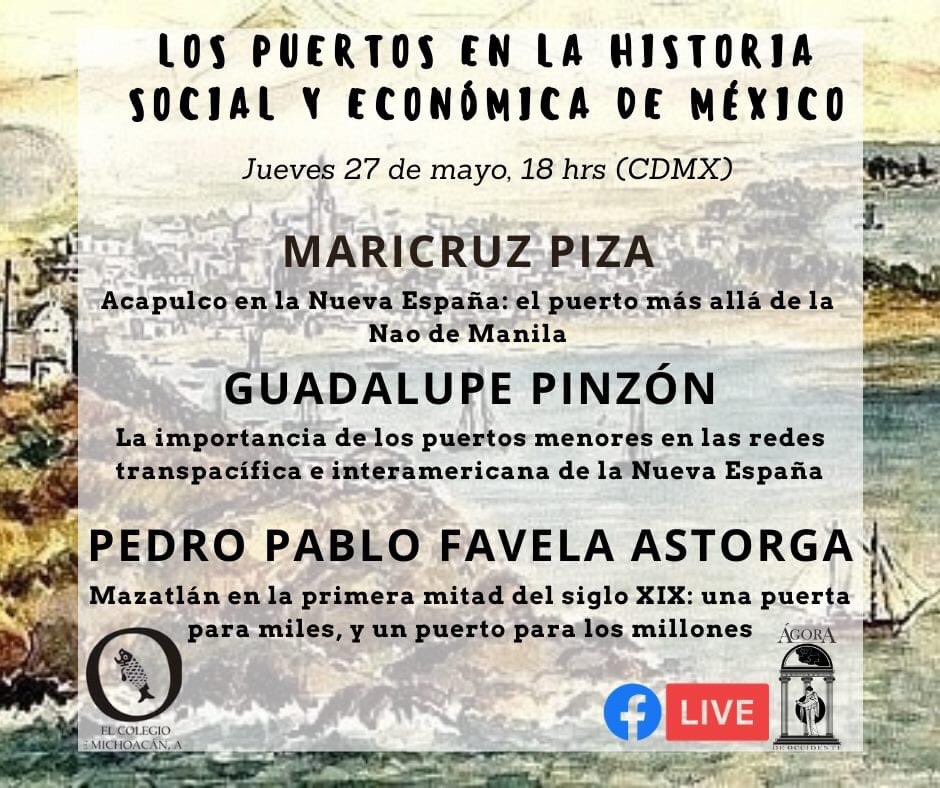 Ahora sí.... ya tenemos la siguiente actividad confirmada! Todos invitados el próximo 27 de mayo! No se la pierdan! #puertos #historia #historiasocial #historiaeconomica