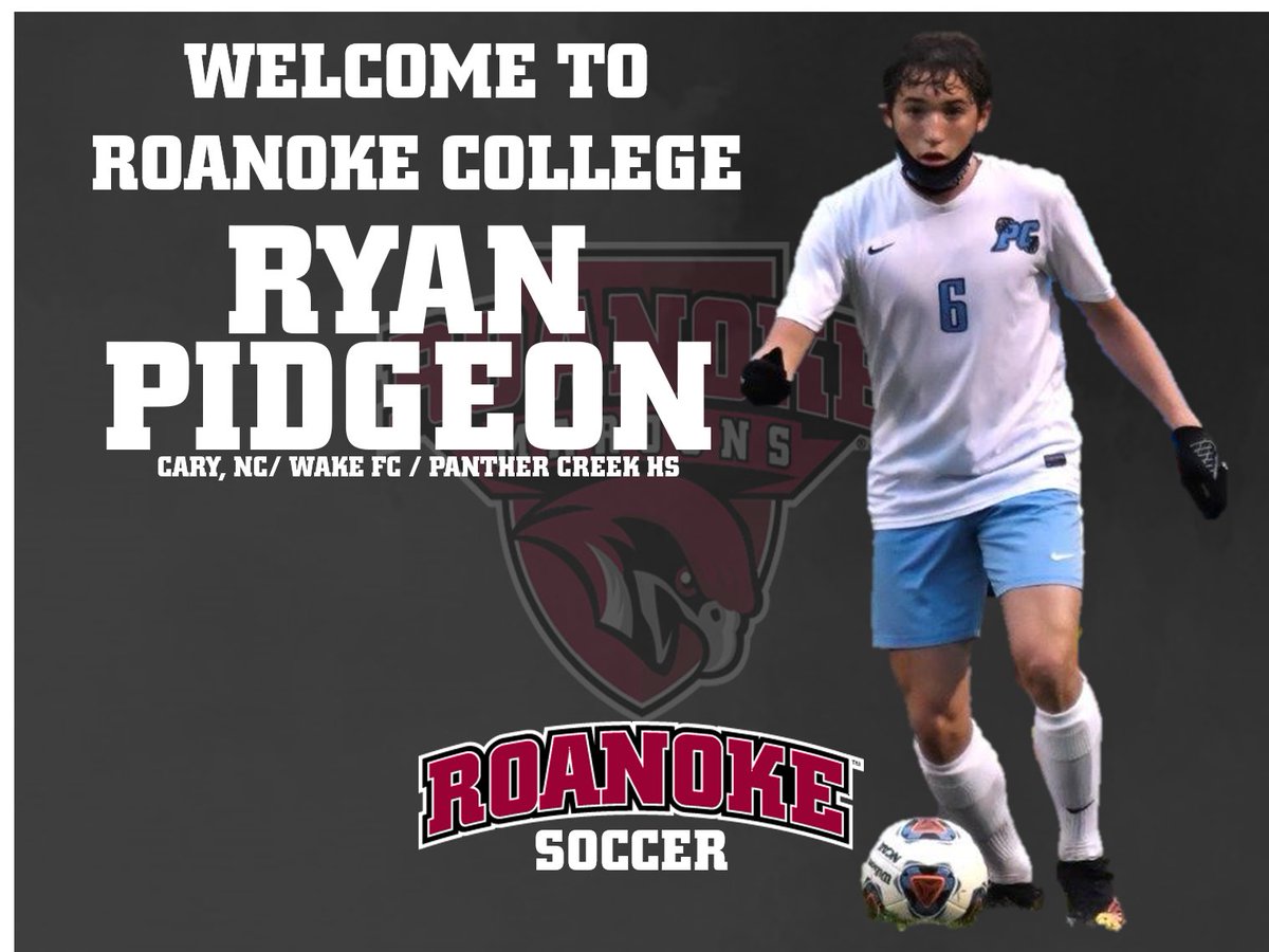Roanoke Men's Soccer (@roanokemsoccer) on Twitter photo Excited to welcome Ryan Pidgeon from Cary, NC and @WakeFC <a href="/PC_Mens_Soccer/">PC Men's Soccer</a> to the <a href="/RoanokeMSoccer/">Roanoke Men's Soccer</a> family! <a href="/RCmaroons/">Roanoke Maroons</a> <a href="/RoanokeCollege/">Roanoke College</a> Excited to welcome Ryan Pidgeon from Cary, NC and @WakeFC <a href="/PC_Mens_Soccer/">PC Men's Soccer</a> to the <a href="/RoanokeMSoccer/">Roanoke Men's Soccer</a> family! <a href="/RCmaroons/">Roanoke Maroons</a> <a href="/RoanokeCollege/">Roanoke College</a>