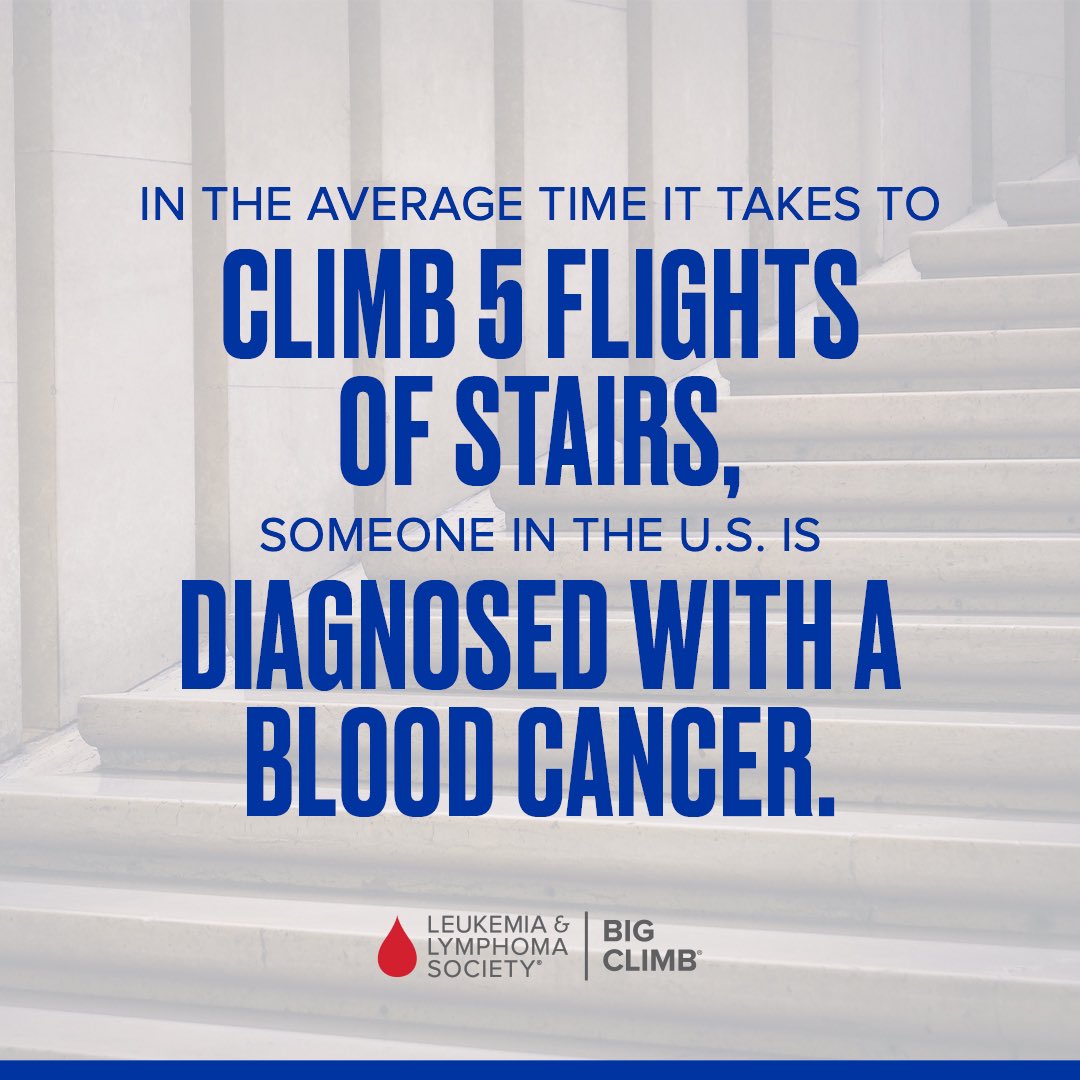 A week ago my son rang the bell to signal the end of his leukemia treatment.  Today I am supporting the @LLSusa and the #bigclimb so we can find a cure for all blood cancers.