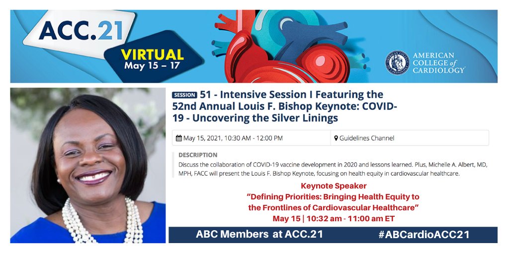 Abc On Twitter Exciting News Abc President Dr Michelle A Albert Will Be The 52nd Annual Louis F Bishop Keynote Speaker During Intensive Session I Covid 19 Uncovering The Silver Linings Don T