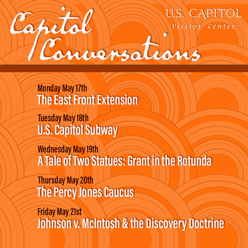 #DYK that Sens. Bob Dole, Philip Hart and Daniel Inouye met while recovering from war wounds long before they served together in Congress? Learn about this and more at Capitol Conversations, Monday - Friday at 1 pm on Zoom. Sign up visitthecapitol.gov/capitol-conver…