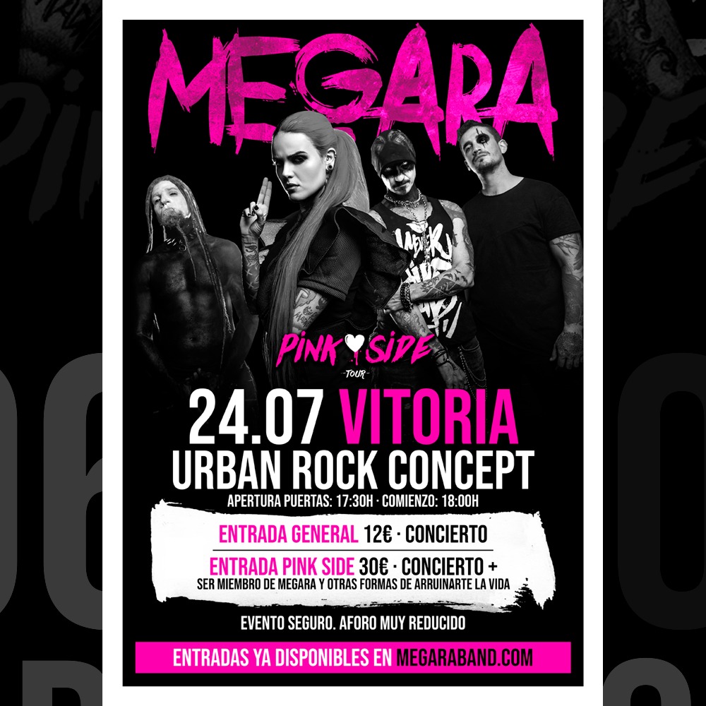 weareMEGARA's tweet photo. 🔥NUEVA FECHA PINK SIDE🔥
🔴 SÁBADO 24 JULIO 🔴
📍 Sala: URBAN ROCK Concept (VITORIA)

Pilla tus entradas ya y no te esperes al último momento, malnasidx:
🖤👉 https://t.co/zXIVf6WPbP https://t.co/bf6KGrEbN2