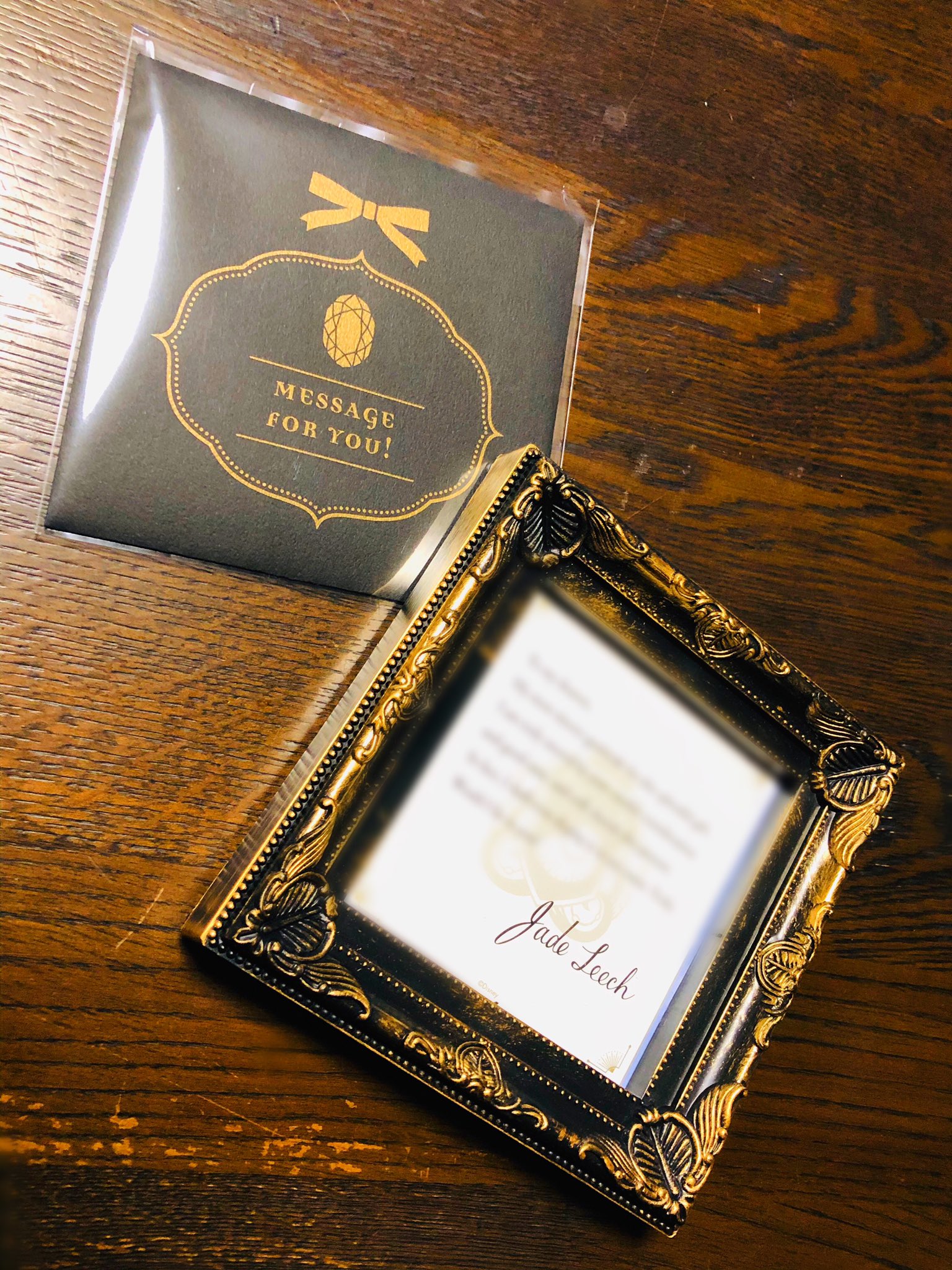 Cleo ツイステさんのバレンタインギフトのメッセージカード Ser Iaさんの正方形サイズのフレーム 確かコースター用 がぴったりでした 素敵なギフトカードをありがとう さん